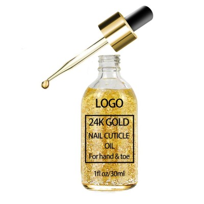 Make Own Label Nourishing Moisturizing Revitalizer Toe Repair Essence 24K Gold Nail Care Cuticle Revitalizer Oil