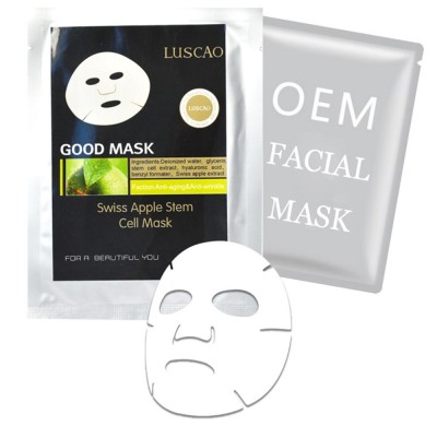 Private label oil control swiss apple stem cell face mask