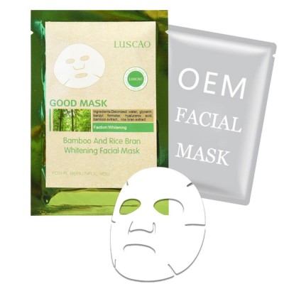 Private Label Whitening Nourishing Bamboo Rice Bran Facial Mask