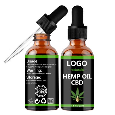 Pain Relief Stress Full Spectrum 1500mg  Pure Natural Organic Oral Drops CBD Oil Hemp Sead Oil